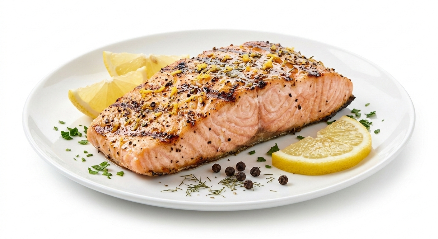 Grilled Salmon - Lemon Pepper